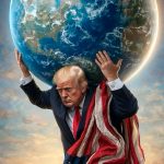 Trump publica una imagen creada con IA en la que aparece como Atlas sosteniendo el mundo