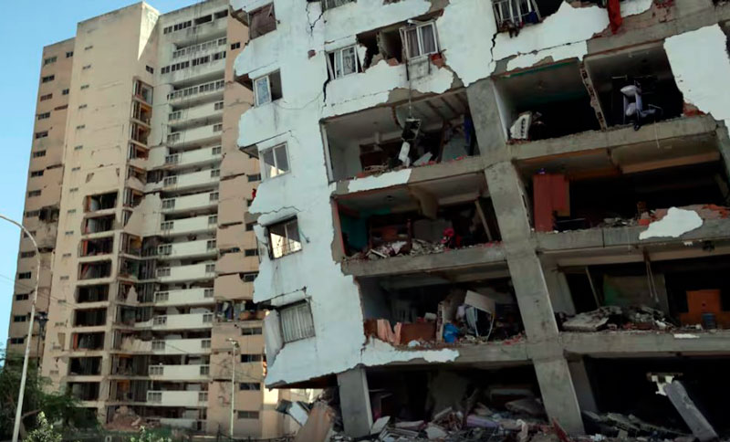 La NASA estima que casi 59.000 edificios fueron afectados por el doble terremoto en Venezuela