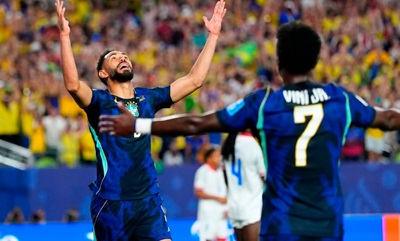 Brasil goleó a Haití y avanza a 16vos. de final