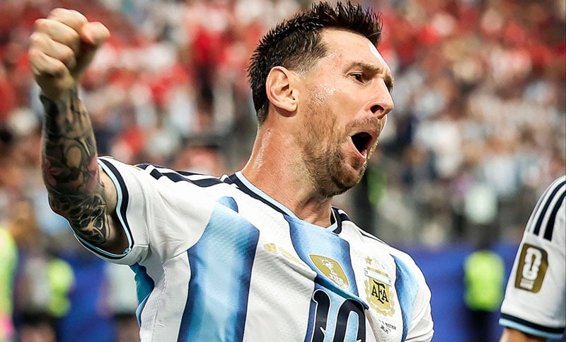Argentina venció a Austria 2-0, avanza a 16vos. y Messi entró en la historia de los mundiales