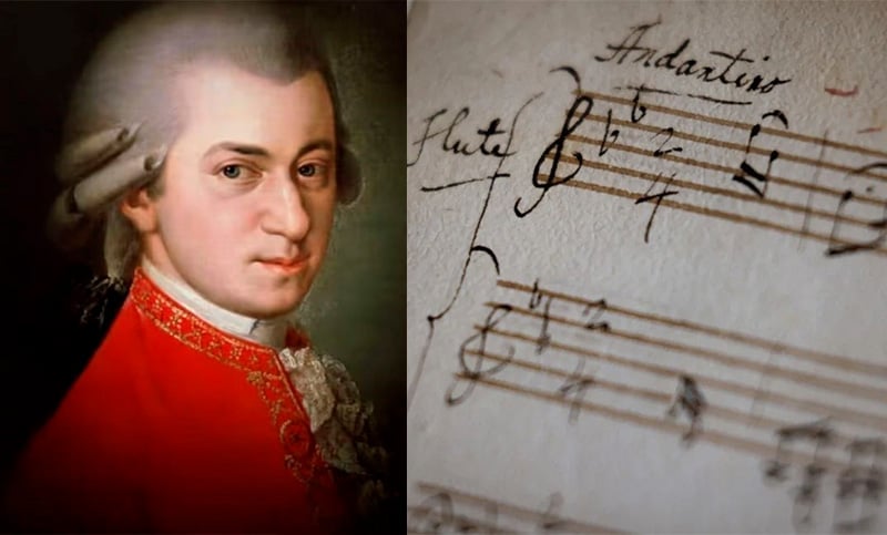 Hallan manuscrito inédito de Mozart en París