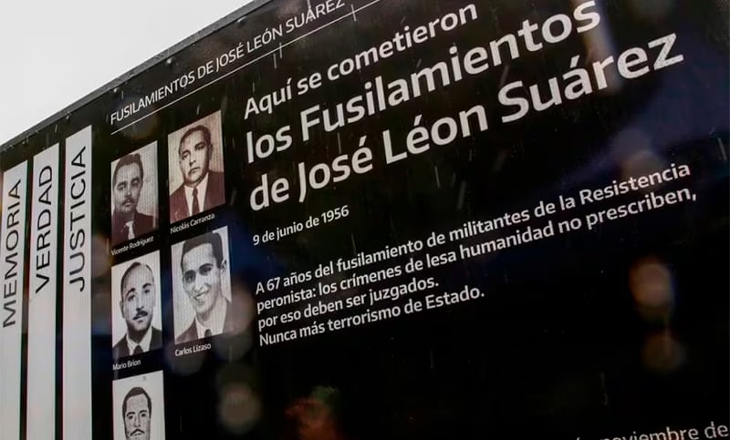 Declararon delito de lesa humanidad los fusilamientos de José León Suárez, narrados en Operación Masacre