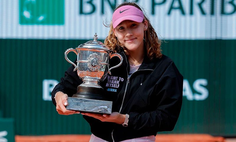 Mirra Andreeva se quedó con el título de Roland Garros y conquistó su primer Grand Slam