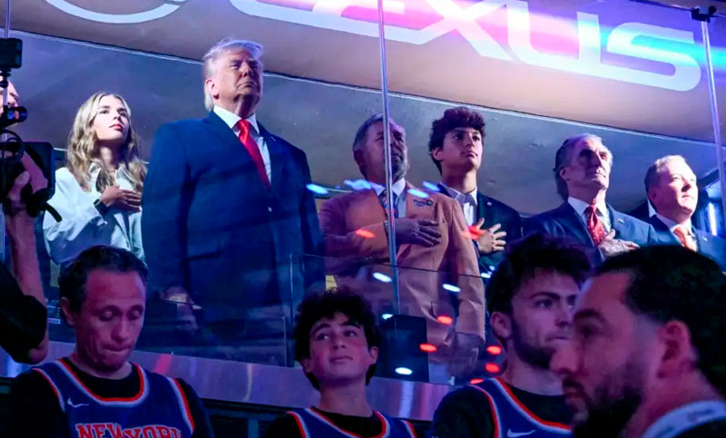 Silbidos para Trump en el Madison Square Garden durante las Finales de la NBA