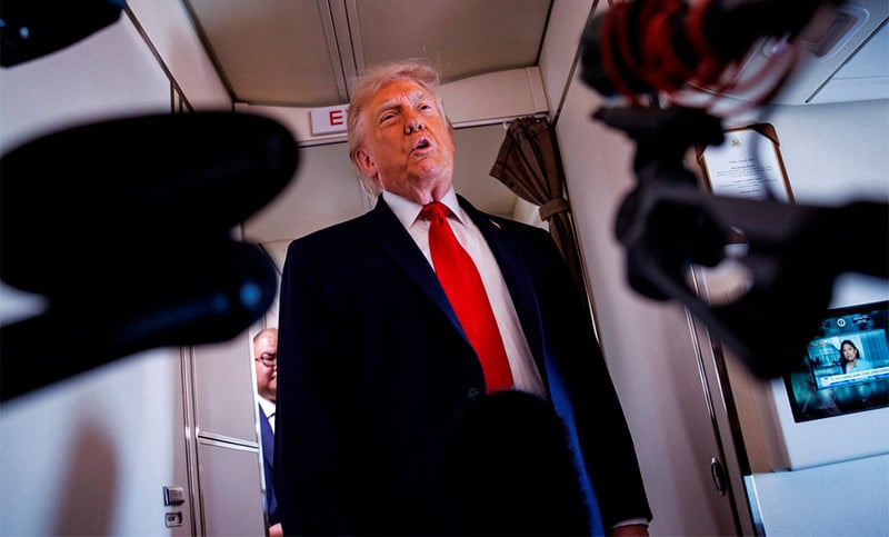 Trump habló luego de los ataques cruzados en Medio Oriente: «La Armada y Fuerza Aérea de Irán ya ni siquiera existen»