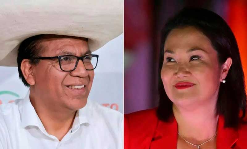 Reñida definición electoral en Perú: Sánchez supera a Fujimori con más del 95% de los votos escrutados