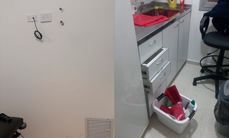 Indignación total: entró a robar en la sala de Oncología del Hospital Vilela