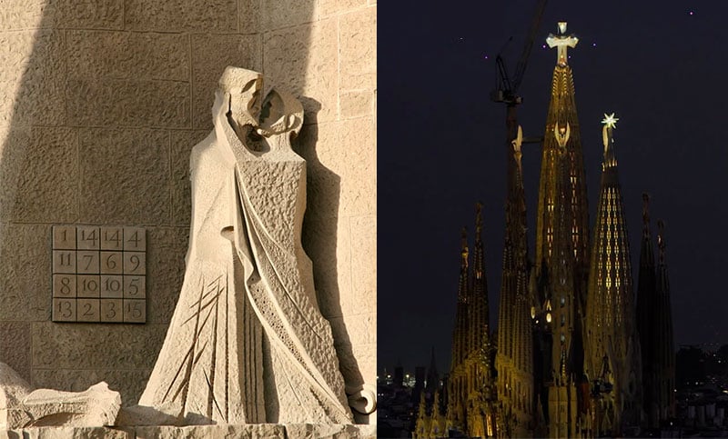 Cuadrado mágico de la Sagrada Familia: el enigmático criptograma de piedra