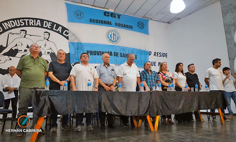 La CGT de Rosario se suma al plan de lucha de la central obrera a nivel nacional y apoya un paro contra las políticas de Milei