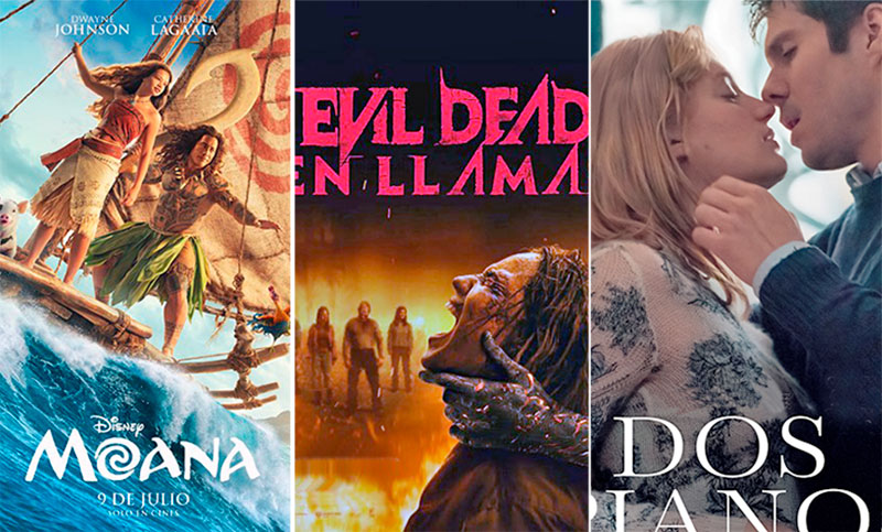 Tres estrenos internacionales sacuden la cartelera de Rosario: Moana live action, Evil Dead y Dos pianos