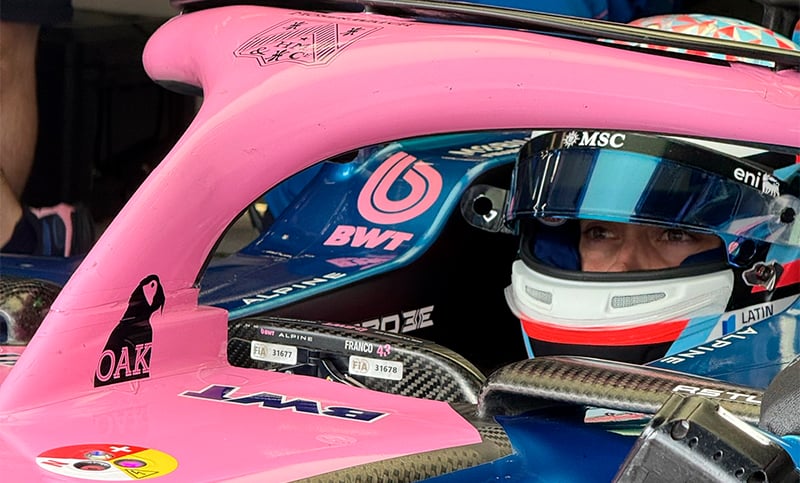 Fórmula 1: Colapinto largará en el puesto 11 en el Gran Premio de Bélgica