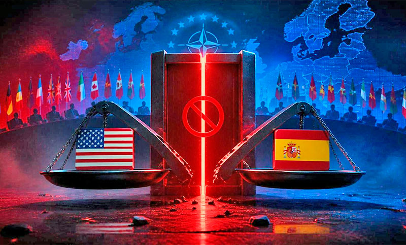 Estados Unidos anuncia la suspensión del comercio con España durante la cumbre de OTAN