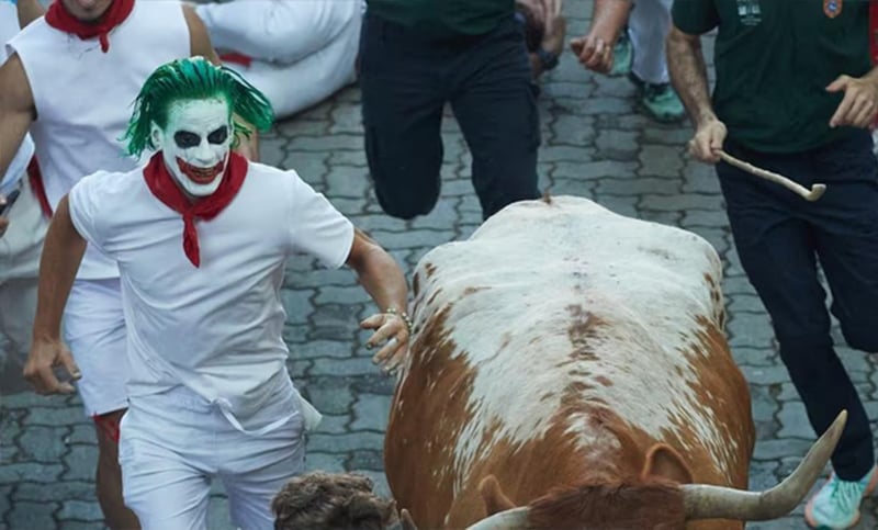 Detuvieron al “Joker” por infringir las normas de San Fermín