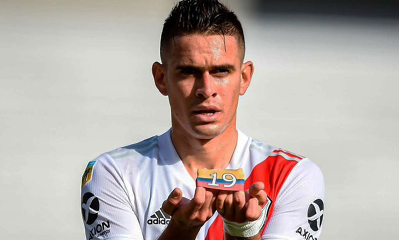 El colombiano Santos Borré retornó a River Plate