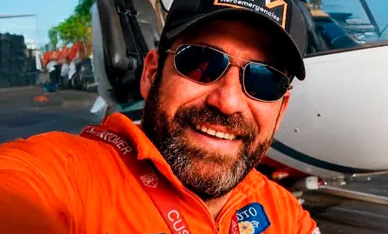 Profundo dolor en Rosario: el piloto fallecido en el helicóptero caído en San Juan trabajaba en una empresa de emergencias de la ciudad