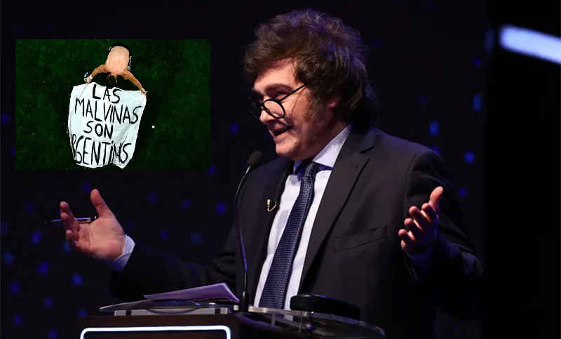 Milei opinó de la bandera de Malvinas: “No hay que mezclar, fue un partido de fútbol”