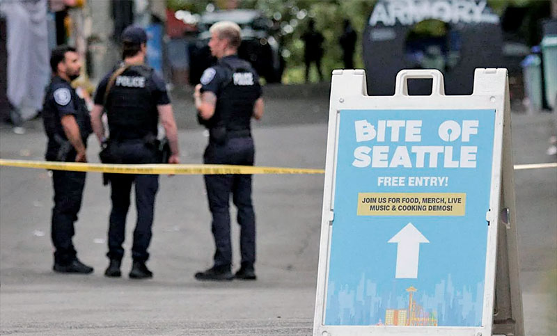 Tres muertos y cuatro heridos es el saldo de un tiroteo en un festival gastronómico en Seattle