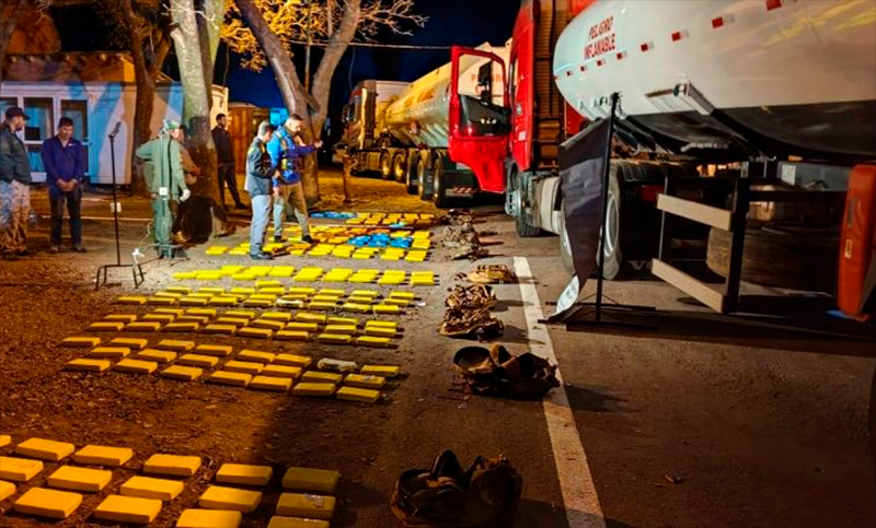 Ruta 34: imputaron a dos choferes de camiones cisterna que transportaban casi 400 kilos de cocaína