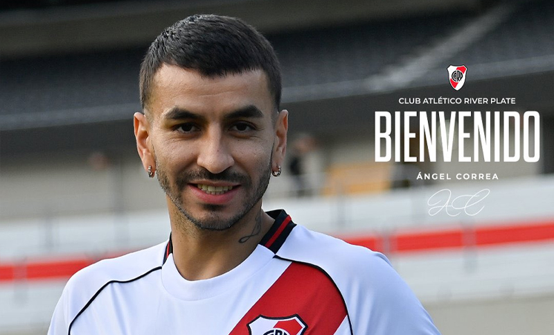 River sacudió el mercado y anunció la contratación de Ángel Correa