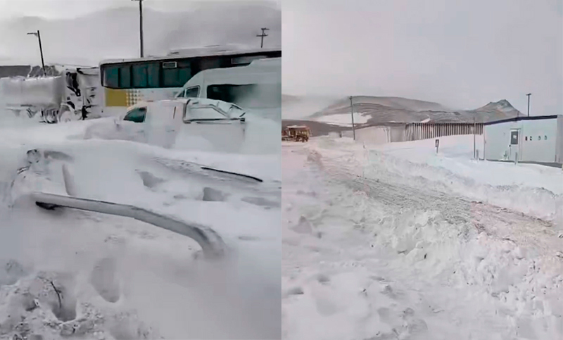 Al menos cinco mineros quedaron atrapados en la tormenta de nieve que se registró en Catamarca 