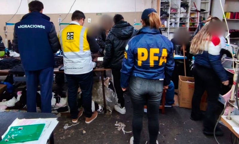 Trata de personas: rescataron a 16 trabajadores con jornadas de 24 horas en un taller en Buenos Aires