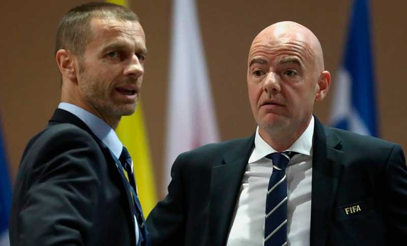 Sorpresa en el fútbol: la Uefa amenazó con no participar en torneos de la Fifa
