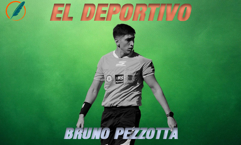 Bruno Pezzotta: el joven árbitro que debutó en el Federal A y se proyecta a nivel nacional