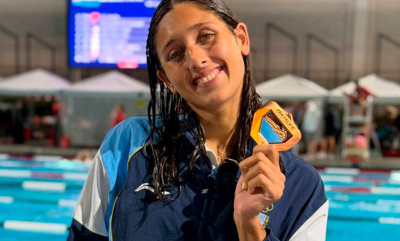 Agustina Hein volvió a establecer un nuevo récord argentino en natación