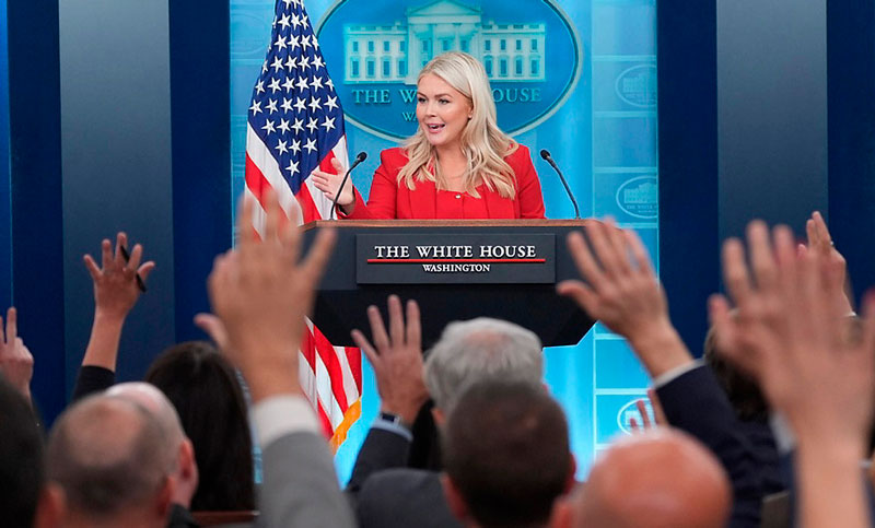 Karoline Leavitt dejará la Secretaría de Prensa de la Casa Blanca a fin de mes