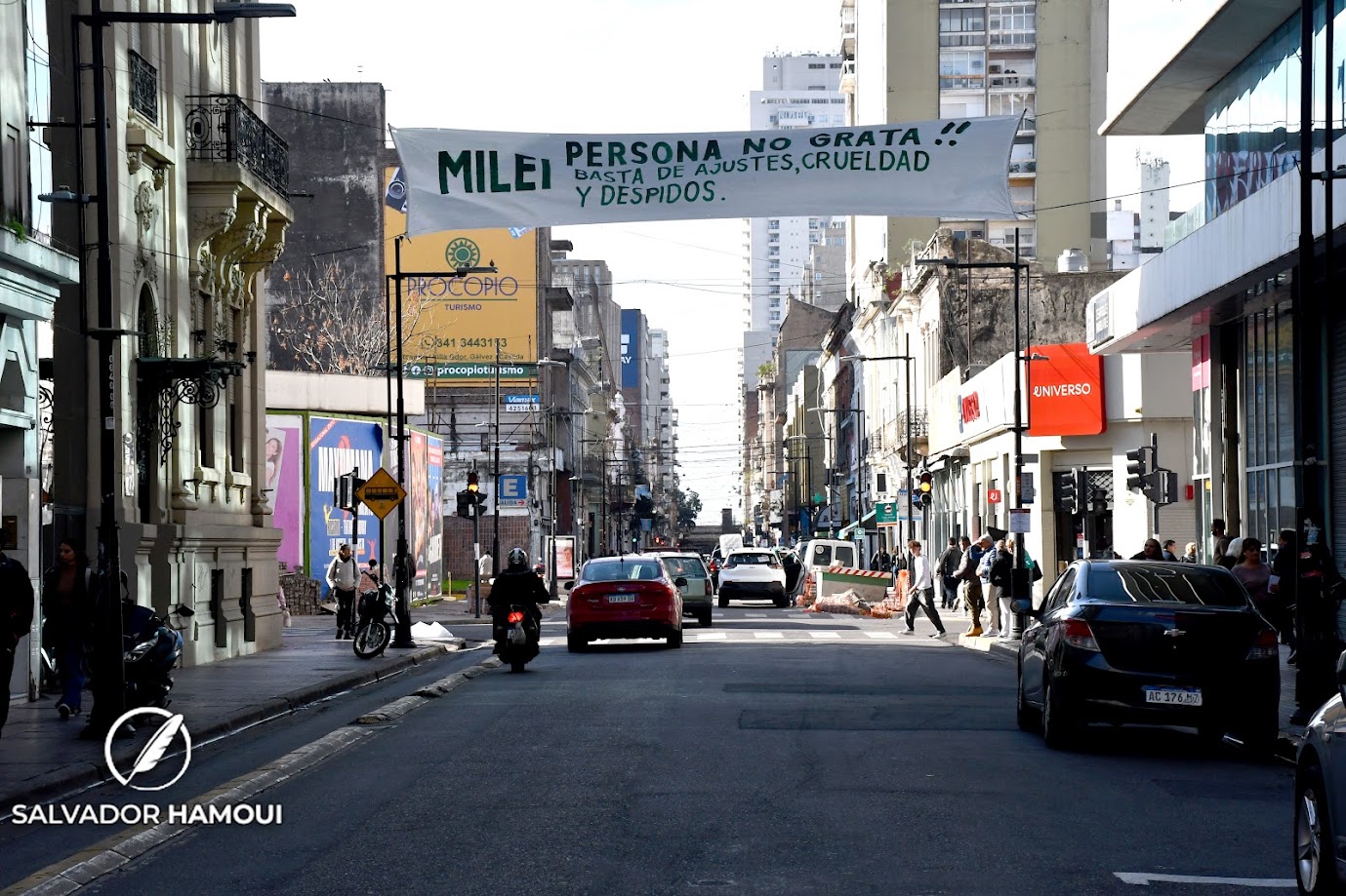 “No grato”: organizan una marcha para repudiar la presencia de Milei en Rosario