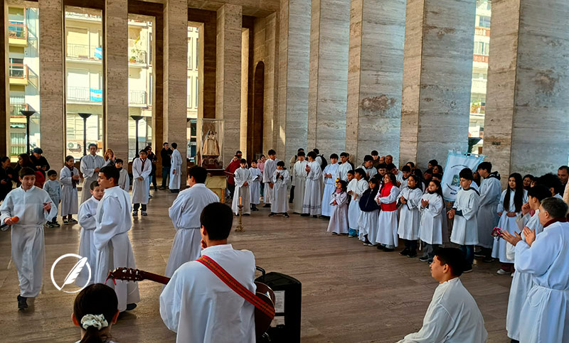 Rosario conmemoró el Día del Monaguillo con peregrinación y una serie de actividades para los más chicos