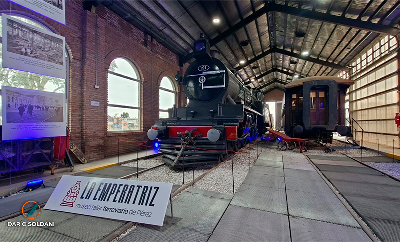 De los talleres de Pérez al museo: la historia de La Emperatriz entramada con la identidad ferroviaria de una ciudad