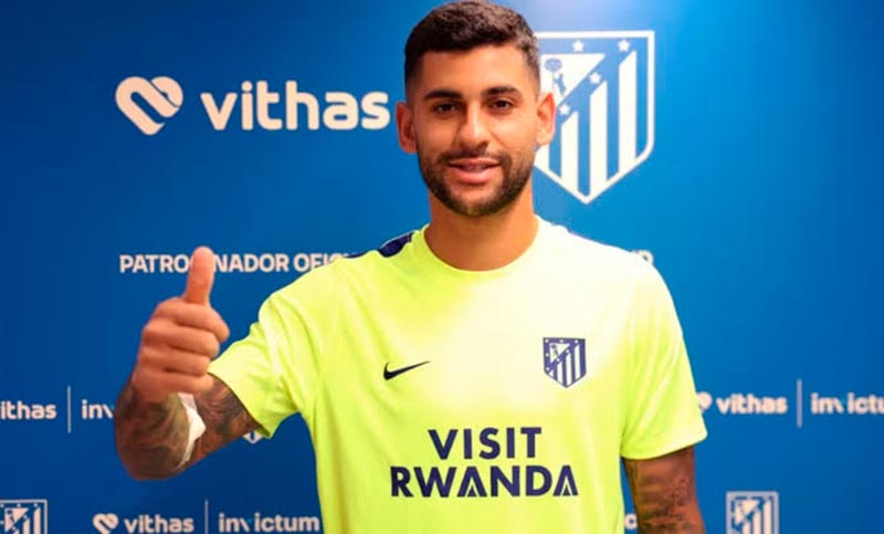 «Representando»: con impronta argentina, el Atlético Madrid presentó al «Cuti» Romero como refuerzo