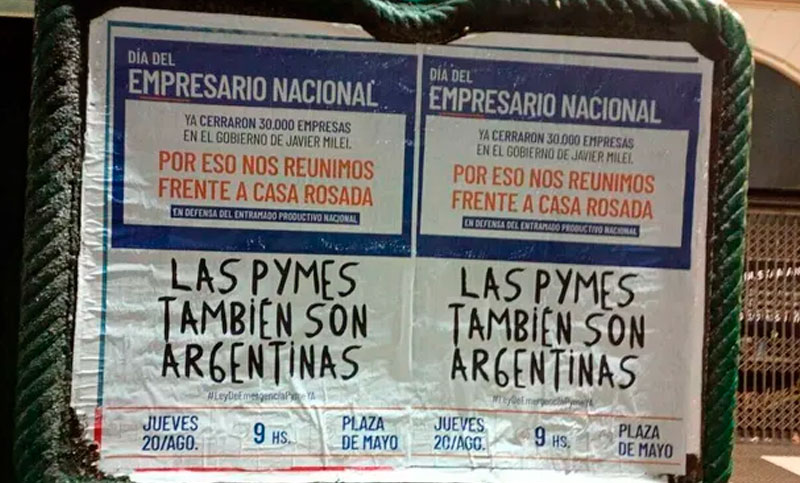 Pymes de Santa Fe se suman a la marcha nacional a Plaza de Mayo para reclamar medidas ante la crisis del sector