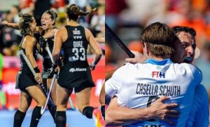 Los seleccionados de hockey masculino y femenino buscarán un lugar en la final de la Copa del Mundo