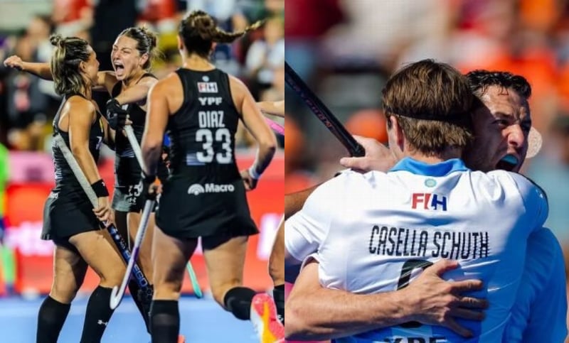 Los seleccionados de hockey masculino y femenino buscarán un lugar en la final de la Copa del Mundo