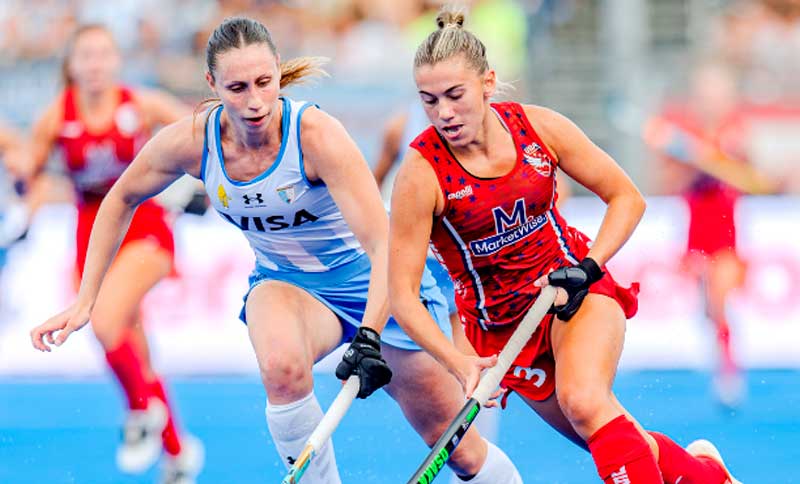 Las Leonas igualaron con Estados Unidos en su debut mundialista