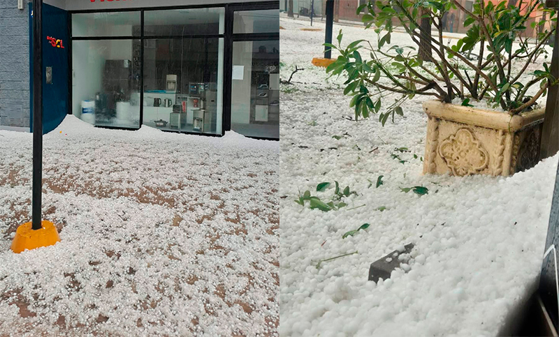 Feroces tormentas en Santa Fe: reportan granizo y fuertes ráfagas de viento en Las Rosas y San Genaro