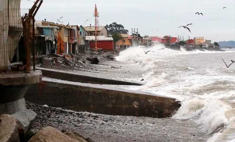 Un feroz temporal en Chile dejó un muerto, alrededor de 800 damnificados y más de 1.000 casas con serios daños