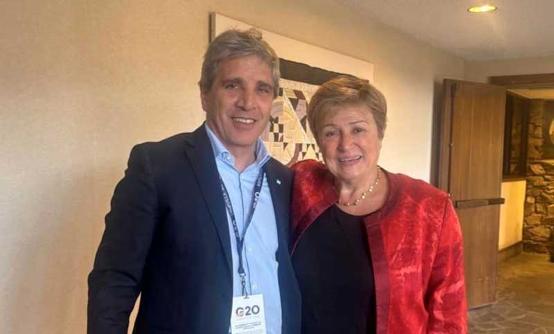 Caputo se reunió con Georgieva para hablar sobre la «agenda económica de Argentina»