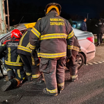Choque en la autopista a Santa Fe: el conductor de un auto tuvo que ser rescatado por bomberos