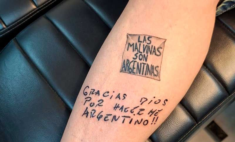 De la carta a la piel: las palabras de puño y letra de Messi ya son tatuaje