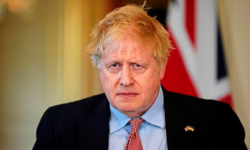 Boris Johnson salió ileso tras un ataque aéreo ruso contra un tren ucraniano cerca de la frontera con Polonia