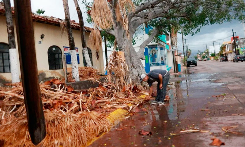 México: el huracán Polo golpeó a Baja California Sur con vientos de más de 200 kilómetros por hora