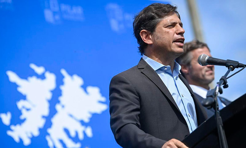 Kicillof cuestionó a Milei por su cadena nacional sobre Malvinas: «La patria no se vende ni se actúa»