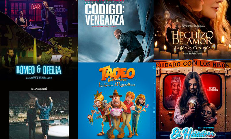 ¡Hay de todo! Seis nuevas películas desembarcan en los cines de la ciudad