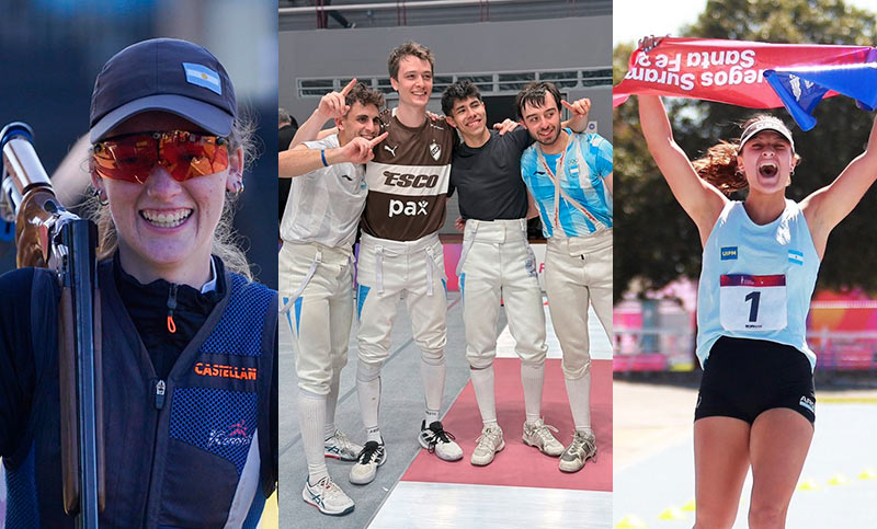 Día 4 de los JS: más preseas de oro en la Albiceleste, skeet femenino, pentatlón y sable