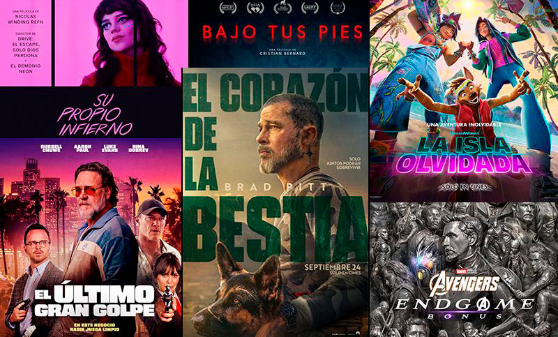 ¡Hay de todo! Con Brad Pitt a la cabeza, seis películas renuevan la cartelera de los cines rosarinos