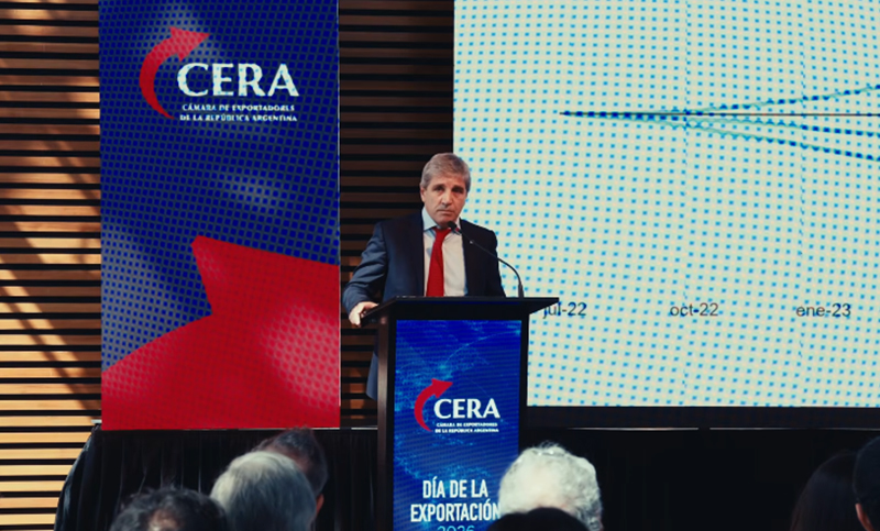 Caputo en el acto por el Día de la Exportación: “Vamos a seguir haciendo las cosas bien”