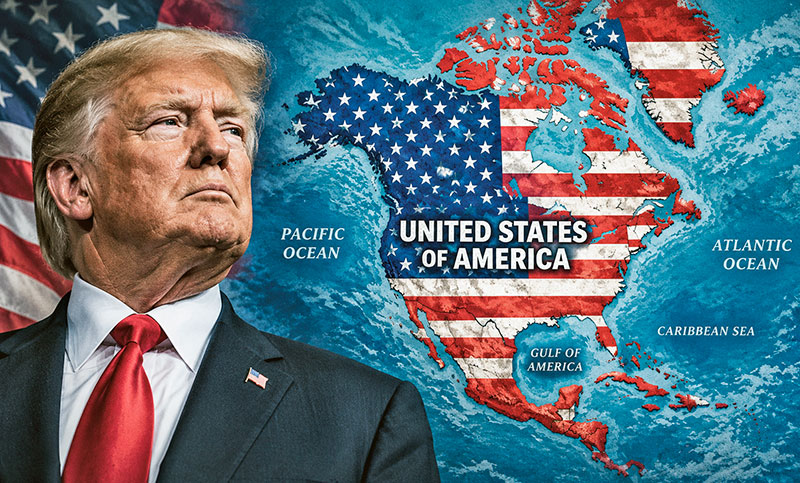 Trump vuelve a agitar la polémica al publicar un mapa de Estados Unidos que incluye a Canadá, México y Cuba